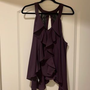Dark purple sleeveless top